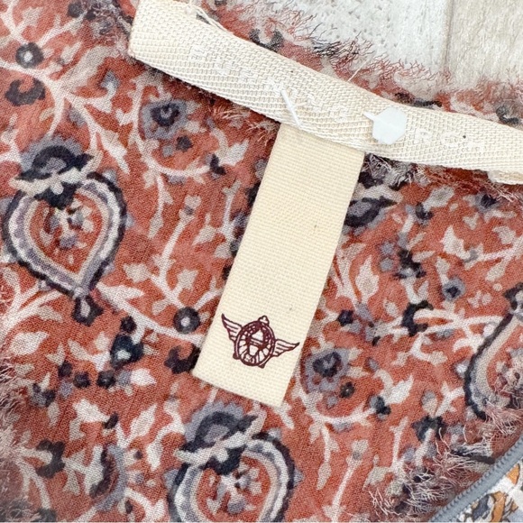 Burning Torch Women's Gray Summer Palace Silk Popover top ❤️ - Picture 7 of 10